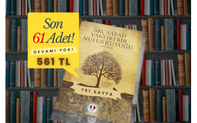 Son Fırsat: “Akçaabad Vakfıkebir Nüfus Kütüğü” Kitabı İçin Geri Sayım Başladı!